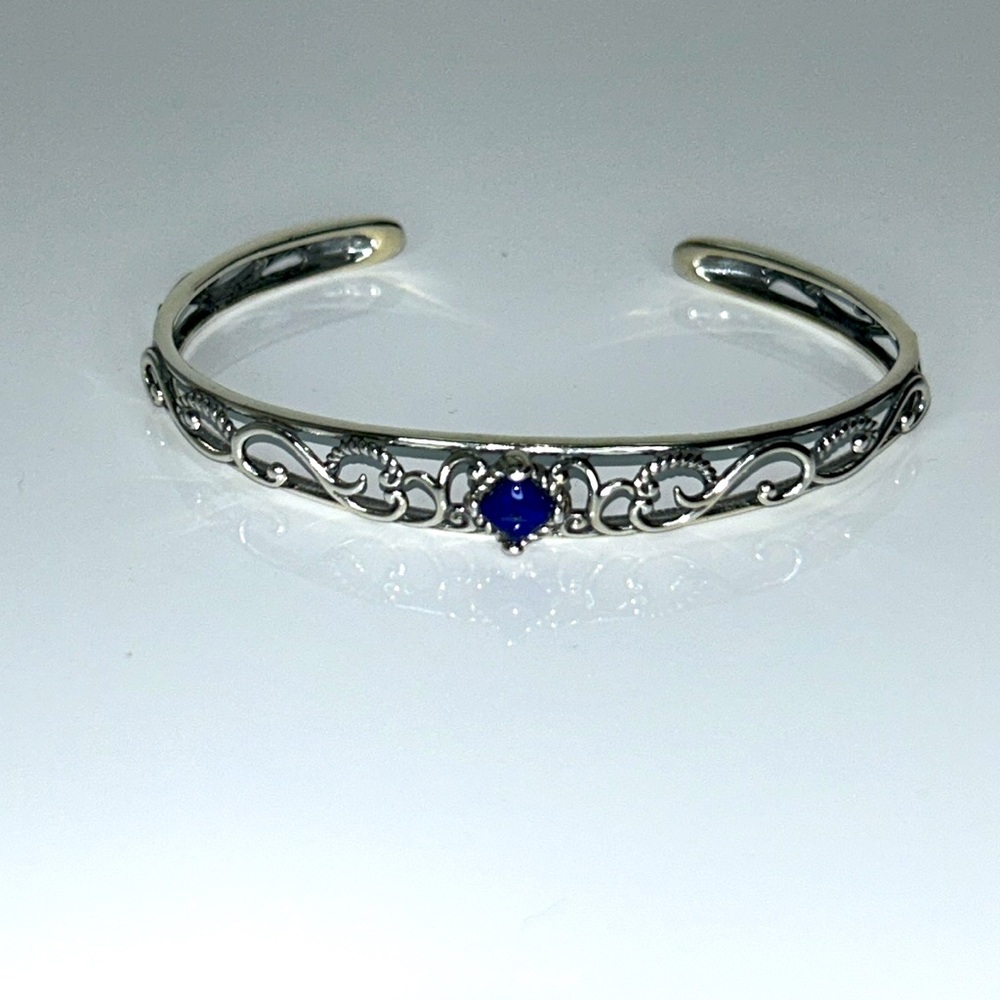 NWOT Carolyn Pollack American West Sterling Silver Blue Lapis Cuff Bracelet Boho
